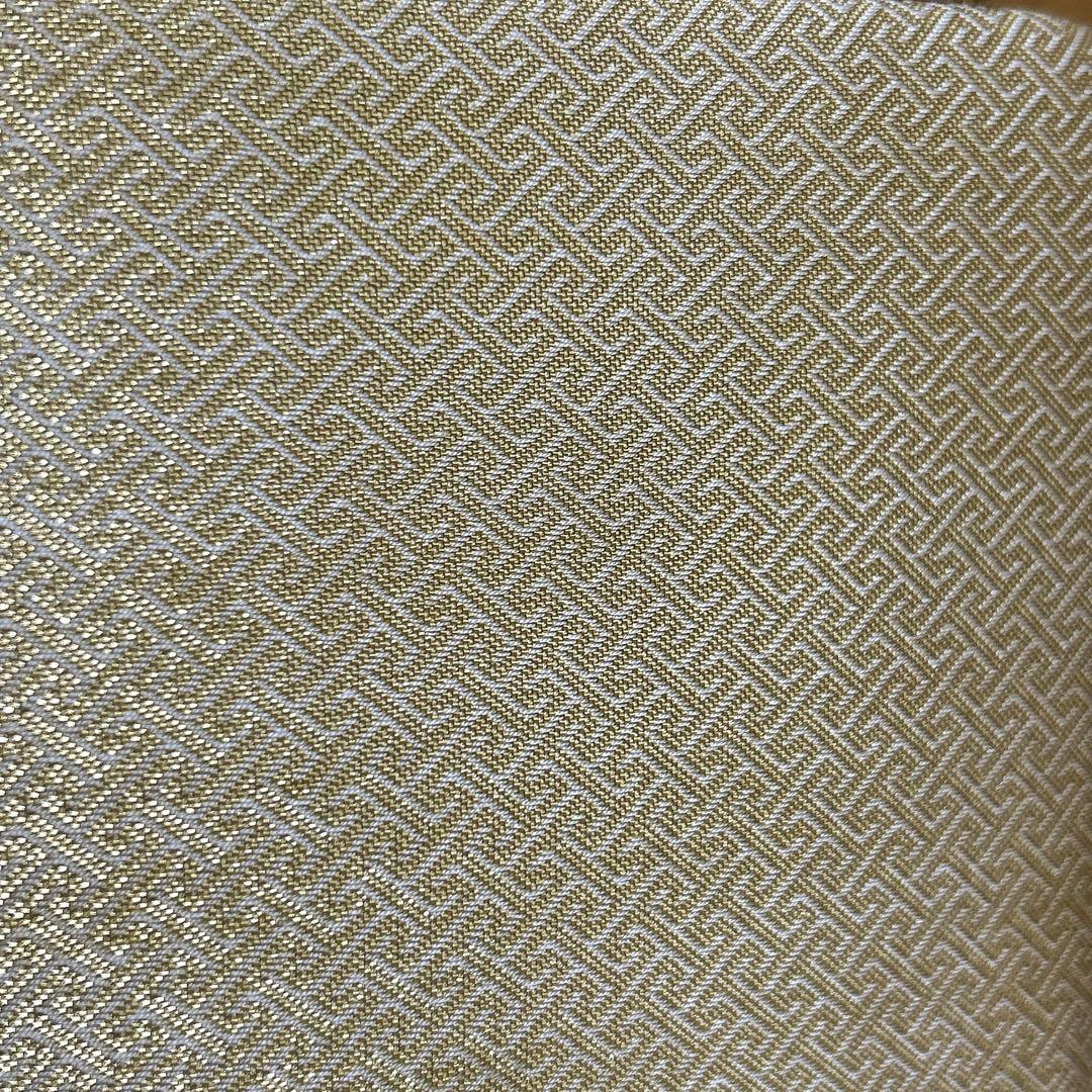 神田胡蝶　和装バッグ　フォーマル　佐賀錦　紗綾型地紋　正絹　金糸　礼装