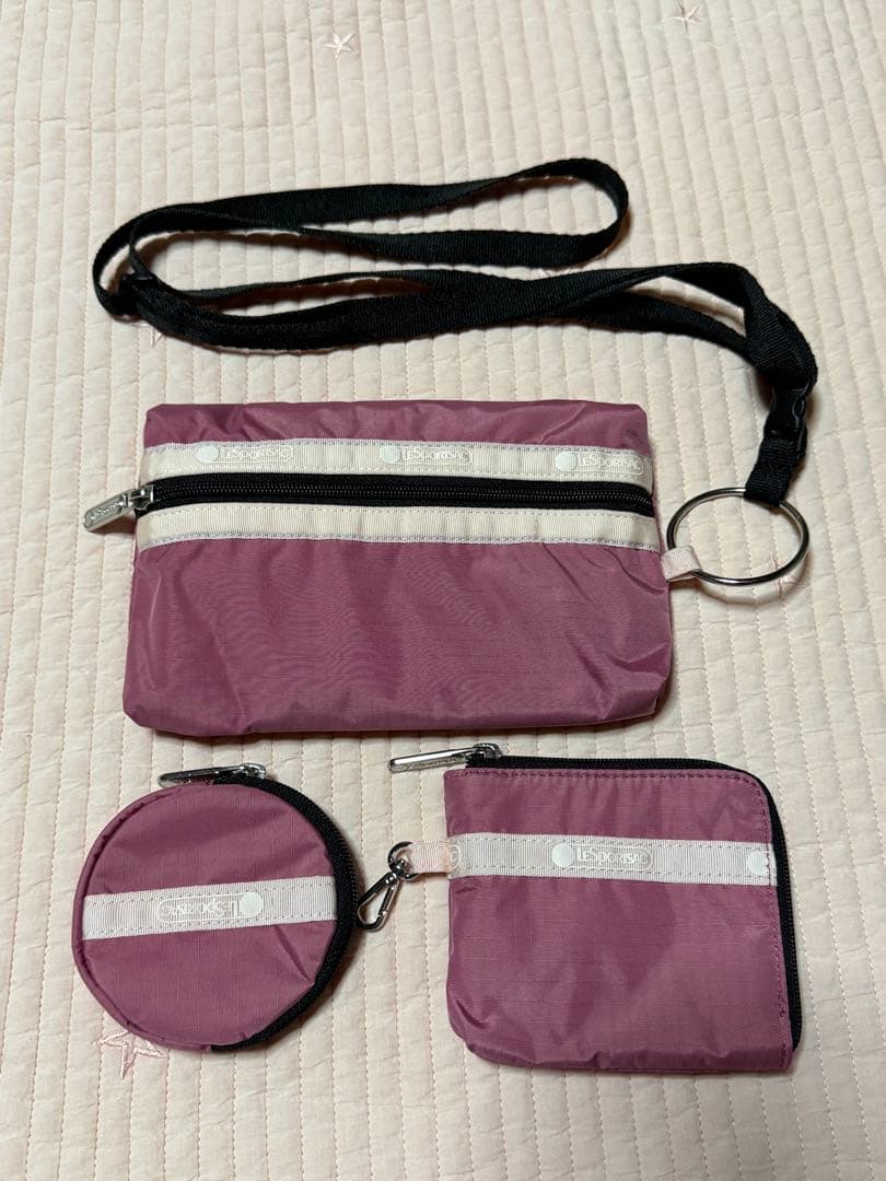 MULTI POUCH WRISTLET/モーヴ/ピーチブラッシュ