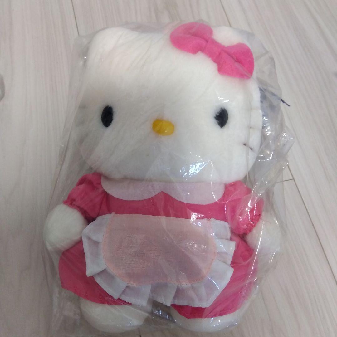 非売品　希少品　ハローキティ　ぬいぐるみ　エイコー　メイドキティちゃん　レトロ