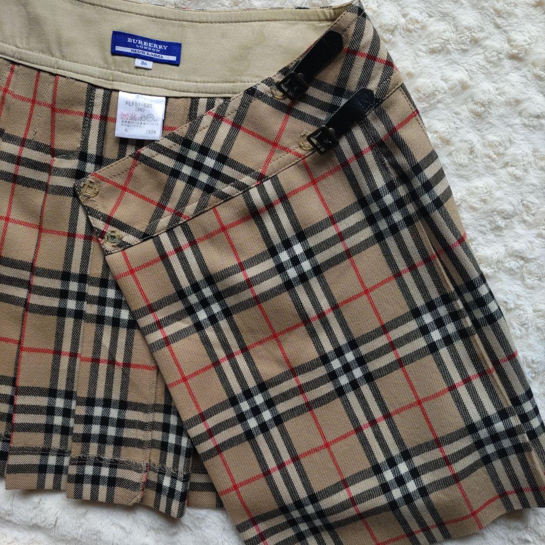 BURBERRY　BLUE LABEL ミニ巻きスカート　 サイズ36