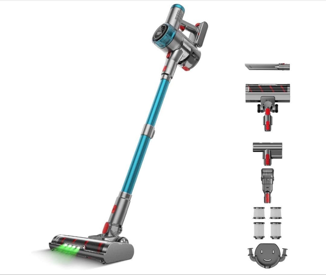 【新品未開封】Laoynd VC8 コードレス掃除機 75Kpa ダニ除去ブラシ