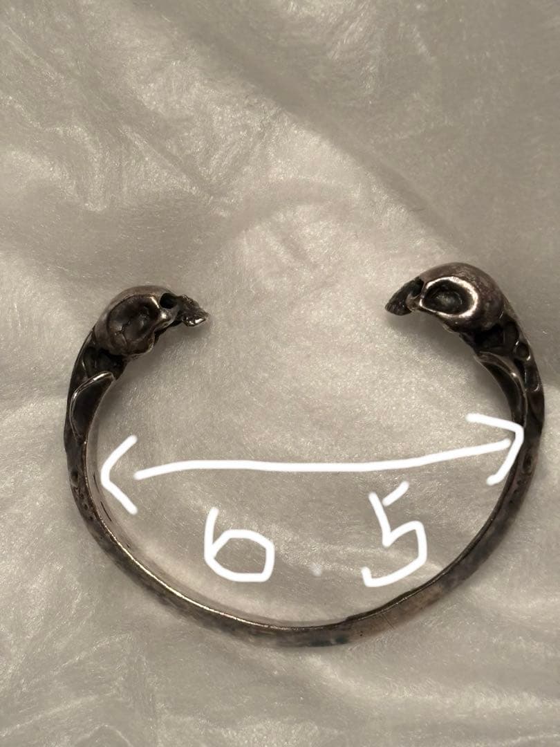crazy pig クレイジーピッグ　バングル　シルバー 925 スカル　訳あり