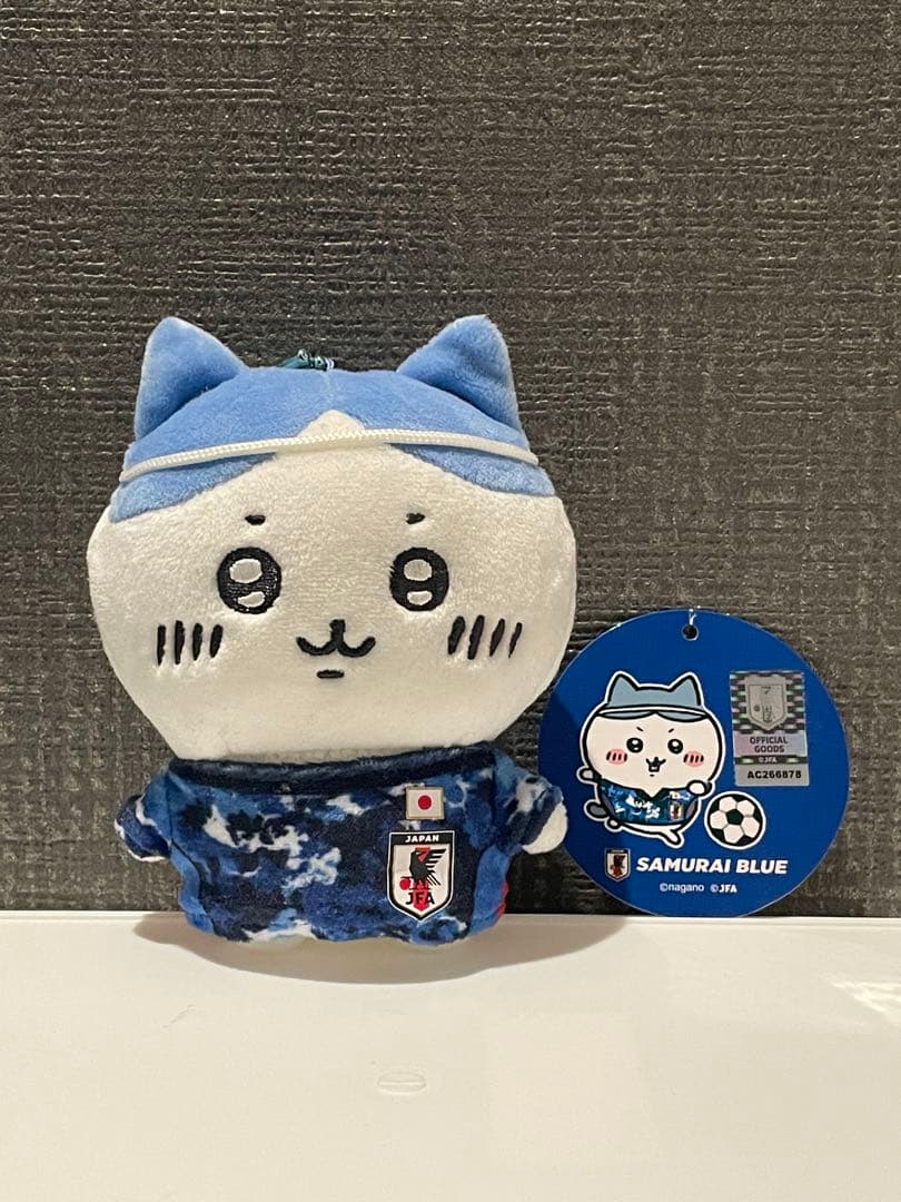 ハチワレ　サッカー日本代表　ぷちミニマスコット