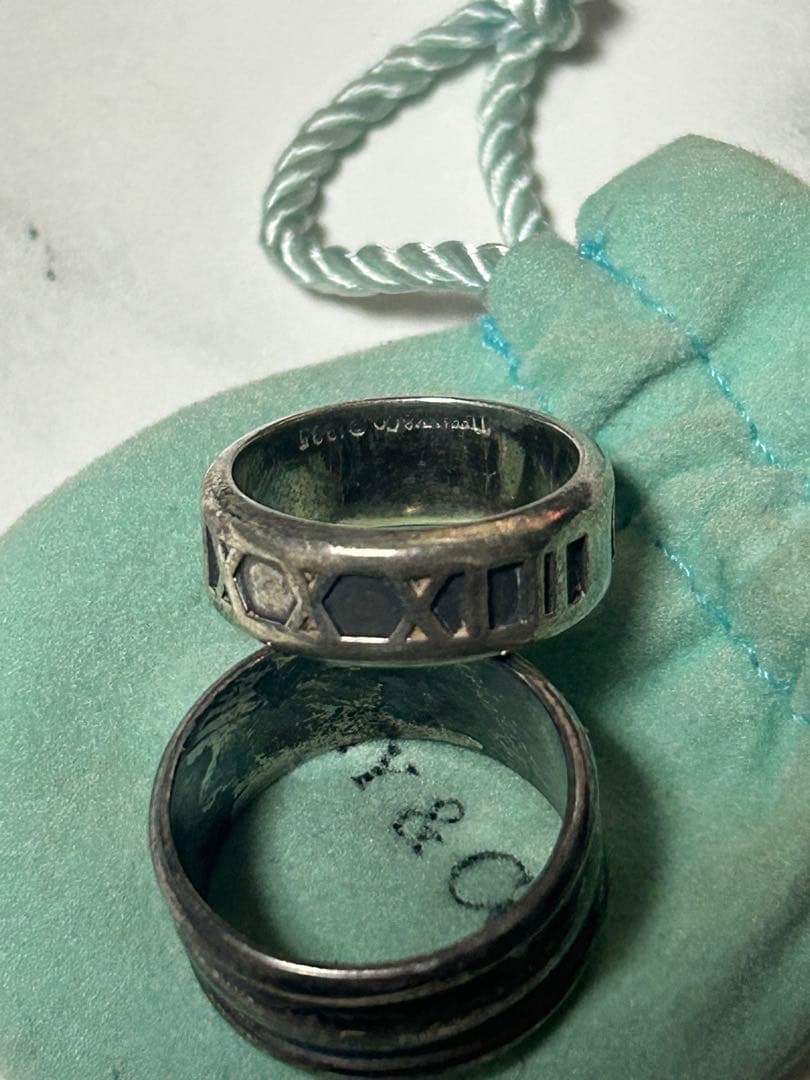 中*吉様 ティファニー 指輪 シルバーリング 13号 16号 詳細不明