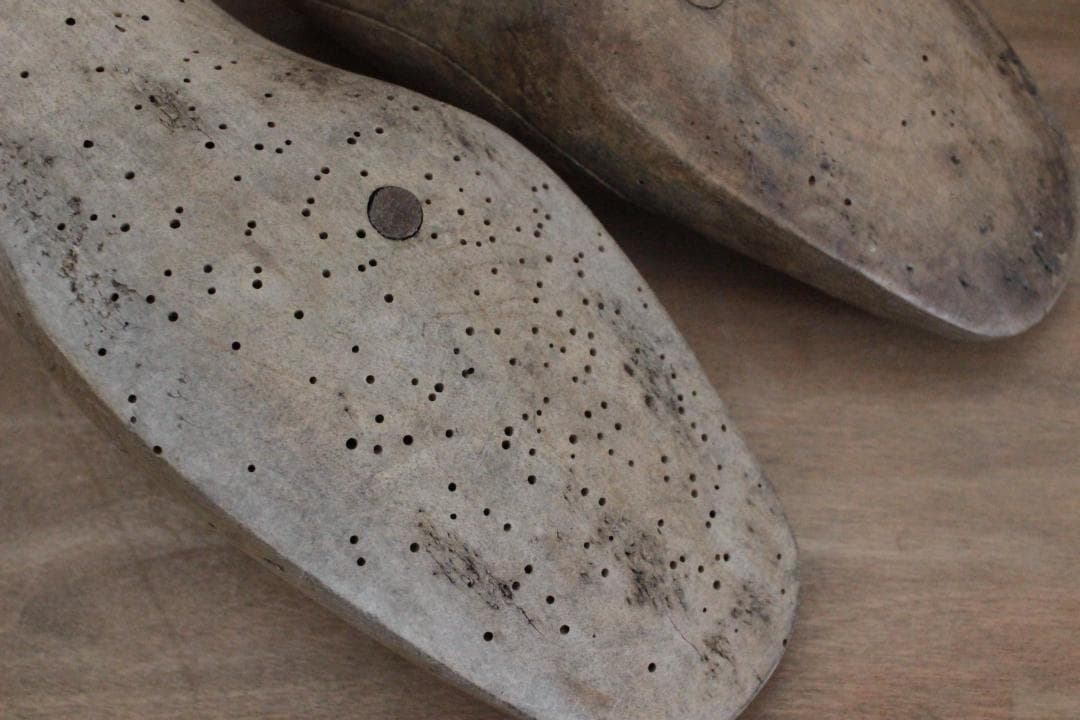 【C】フランスアンティーク木製シューモールド