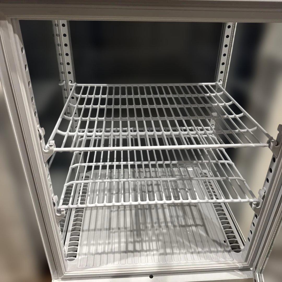 テンポス 4面ガラス冷蔵ショーケース 58L 白 TBSC4-058-WH