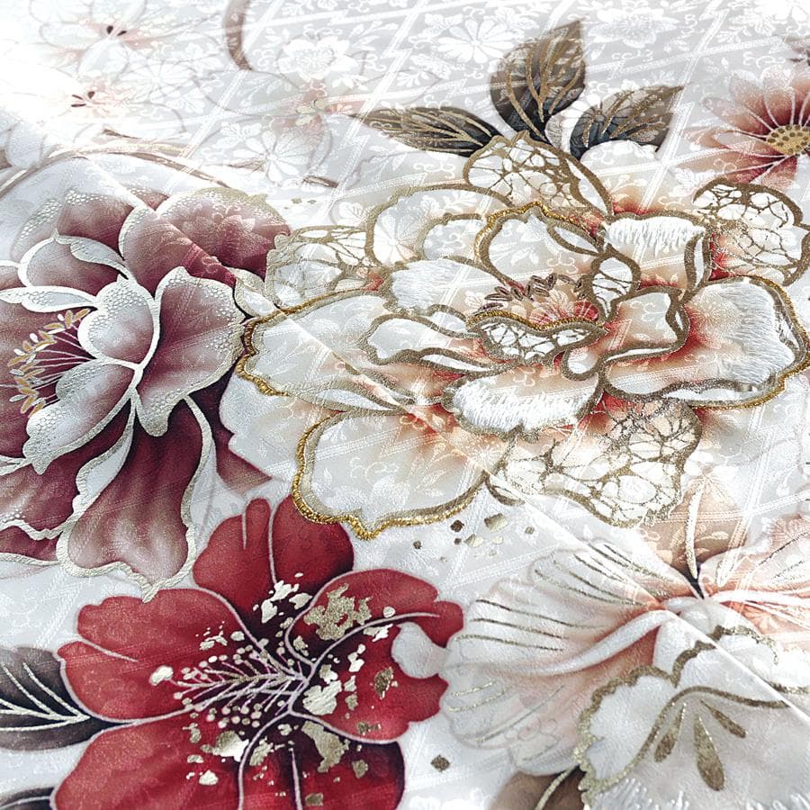 専用　ご予約　振袖セット　オーダー仕立て　白地　刺繍　金彩加工　成人式