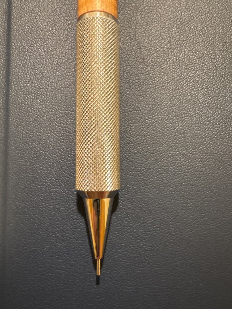 クラフトa MP203 栃縮杢　ローレット　(検索用　野原工芸工房楔木軸