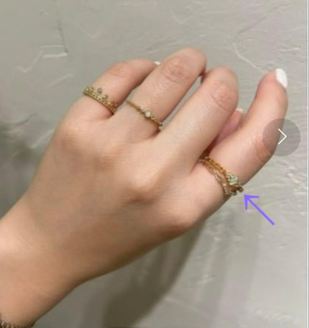 NOJESS k10 オパール リング 11号