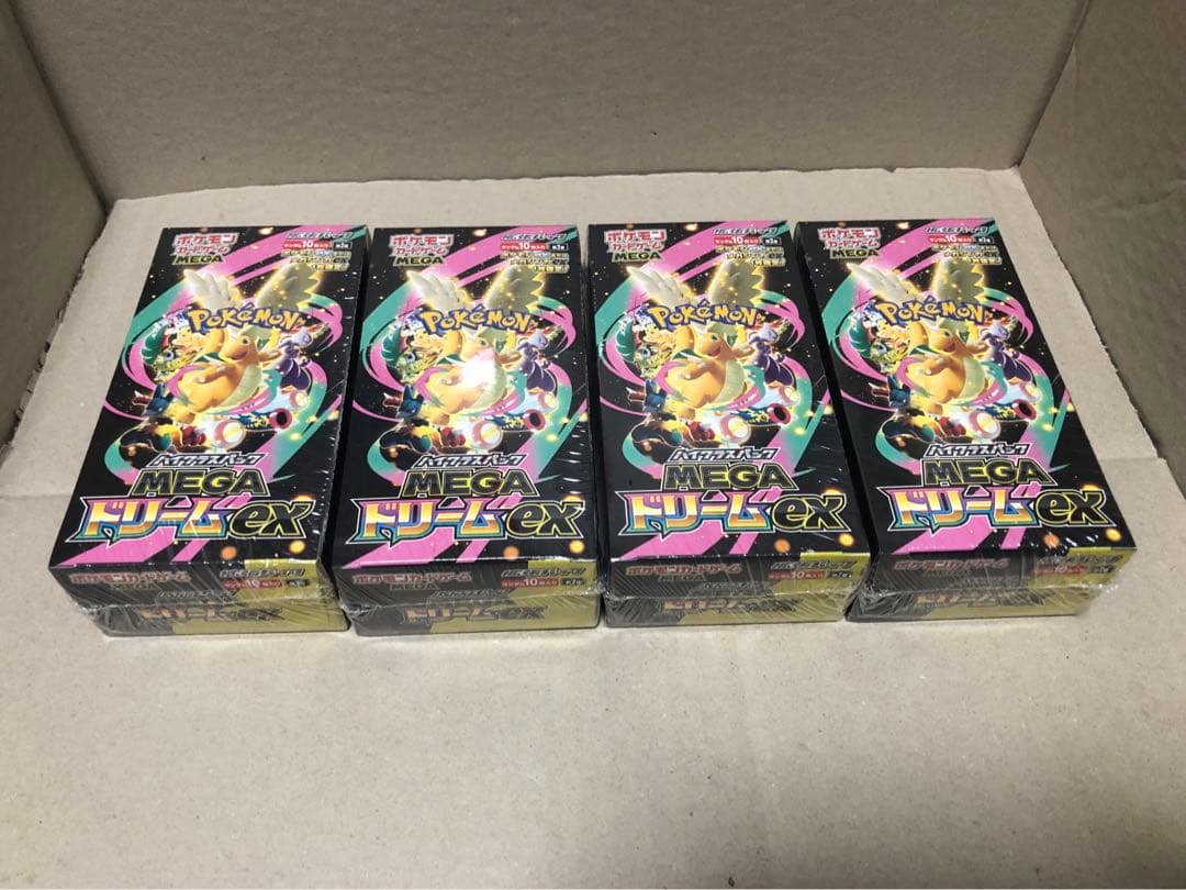 ポケモンカード MEGAハイクラスパックドリーム ex 4BOX シュリンク付き