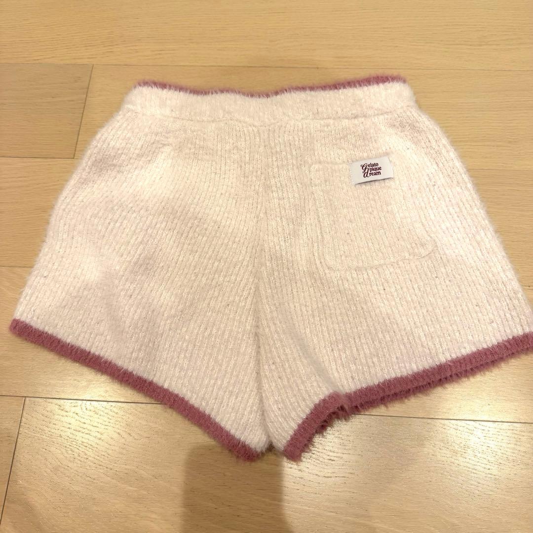 ジェラピケ　ラメフェザーカーディガン & ラメフェザーショートパンツ　2点セット