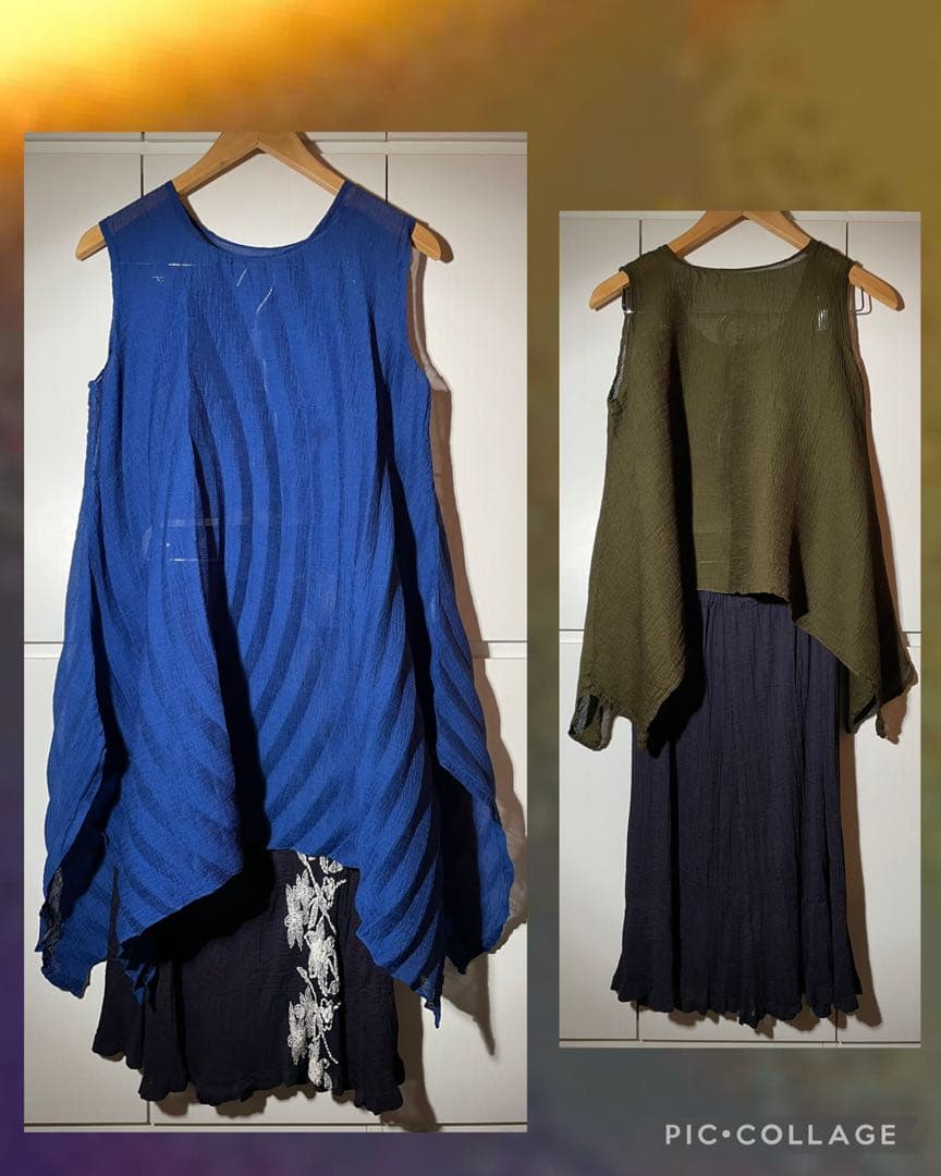 イッセイミヤケ 刺繍スカート 涼 me by issay miyak