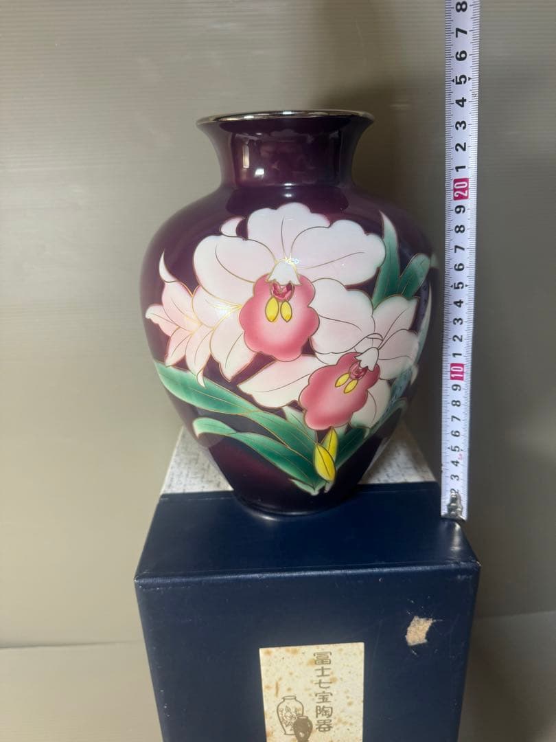 2559 七宝焼　琺瑯　花瓶