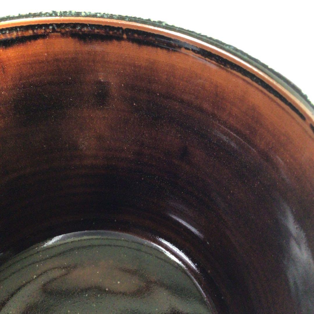 Ｒ３５２　水指　『宇田佐平造』『瀬戸釉』『一重口水指』　共箱　茶道具