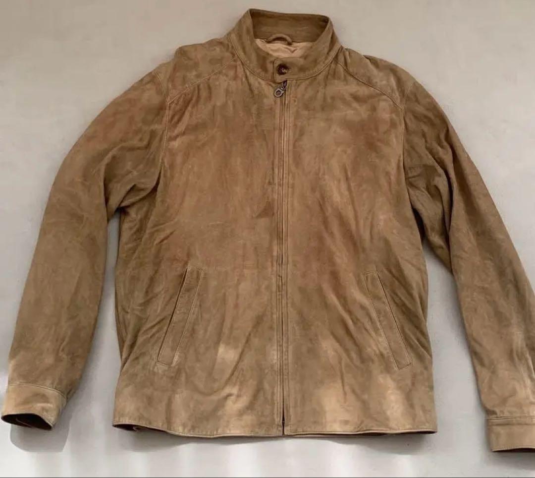 サルバトーレ　フェラガモ　スエード　シングルライダース