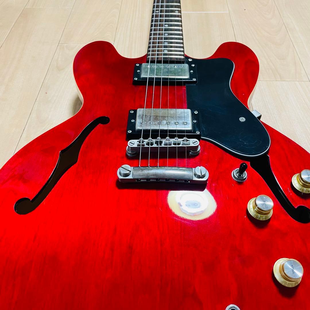 Epiphone エピフォン Dot CH セミアコ エレキギター ギグケース付