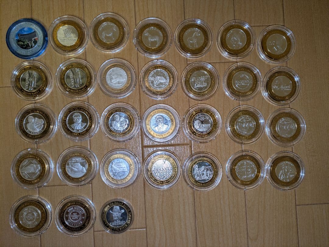 ラスベガス　カジノホテル　ゲーミングトークン　メダルケース入り　LASVegas