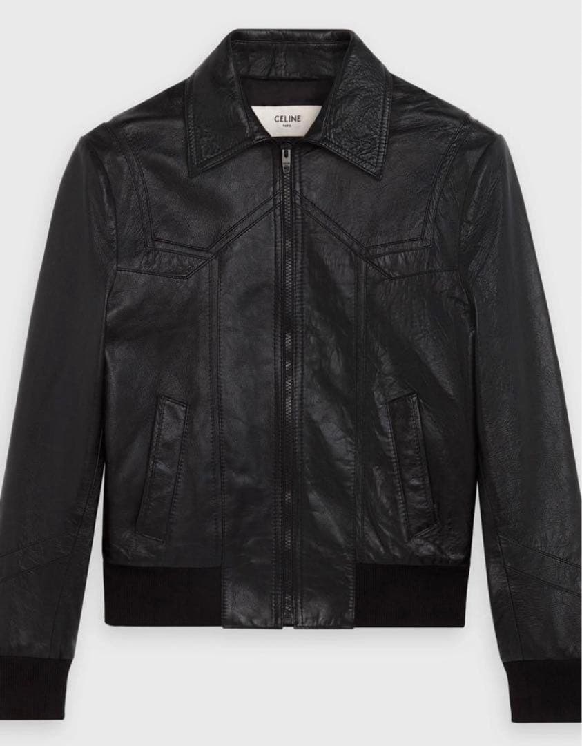 新品未使用 21SS CELINE セリーヌ レザージャケット 44 エディ