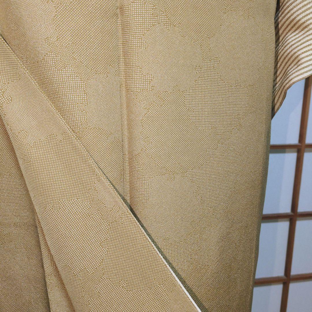 美品 江戸小紋 三役寄せ柄訪問着 丈161.5 裄67 ガード加工