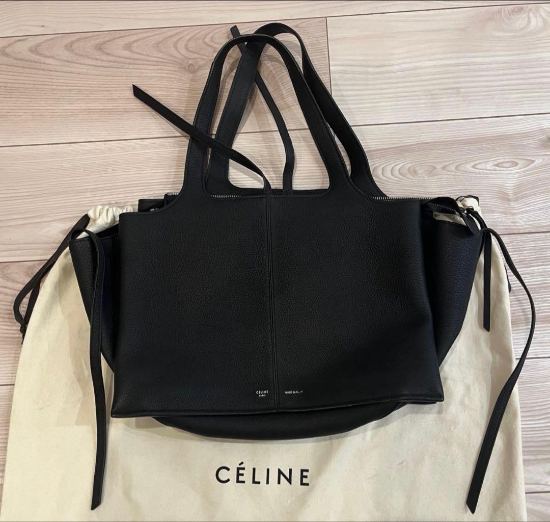 CELINE セリーヌ トリフォルド 黒 バッグ フィービー ショルダー バック