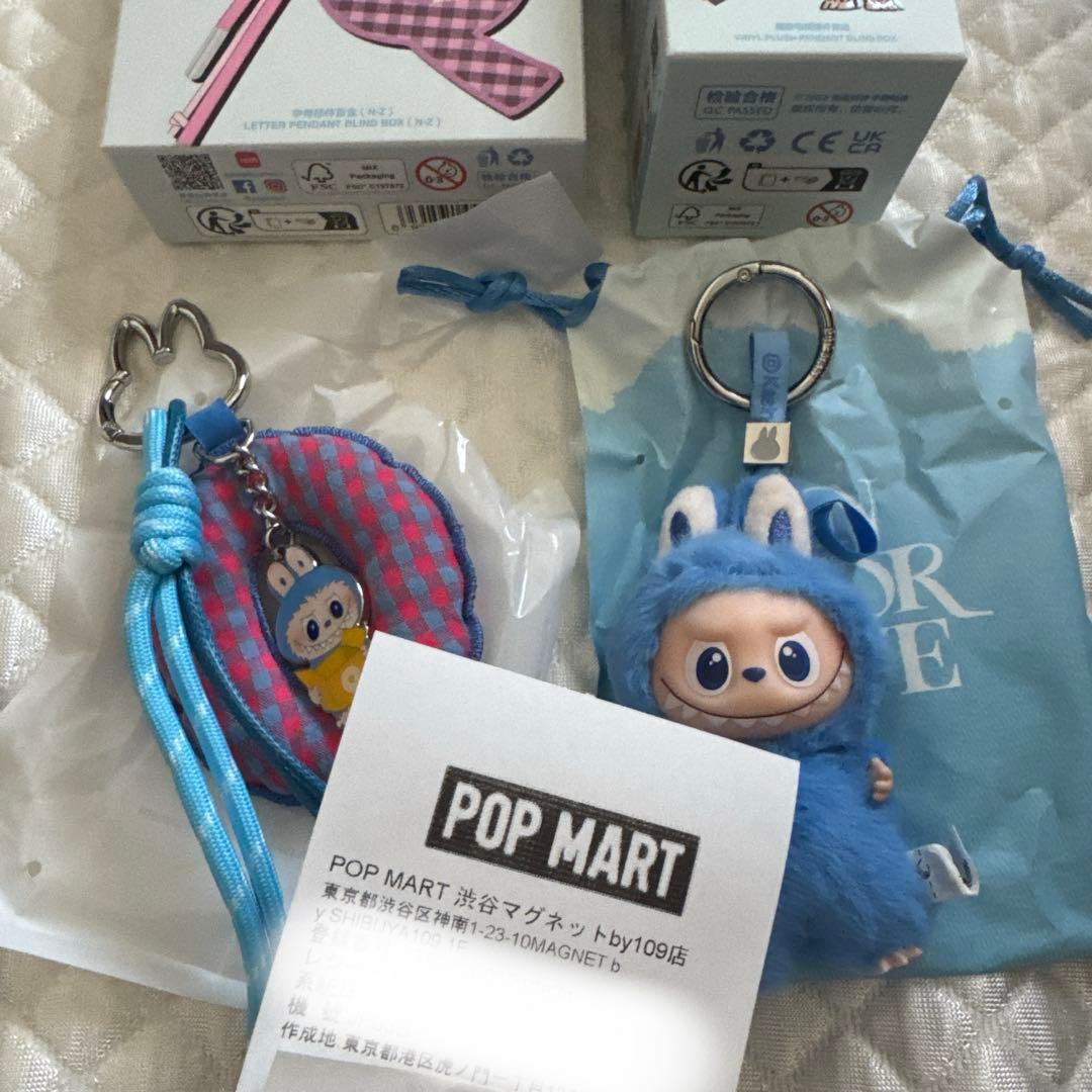 ラブブ PIN FOR LOVE キーリング&ぬいぐるみ【O】