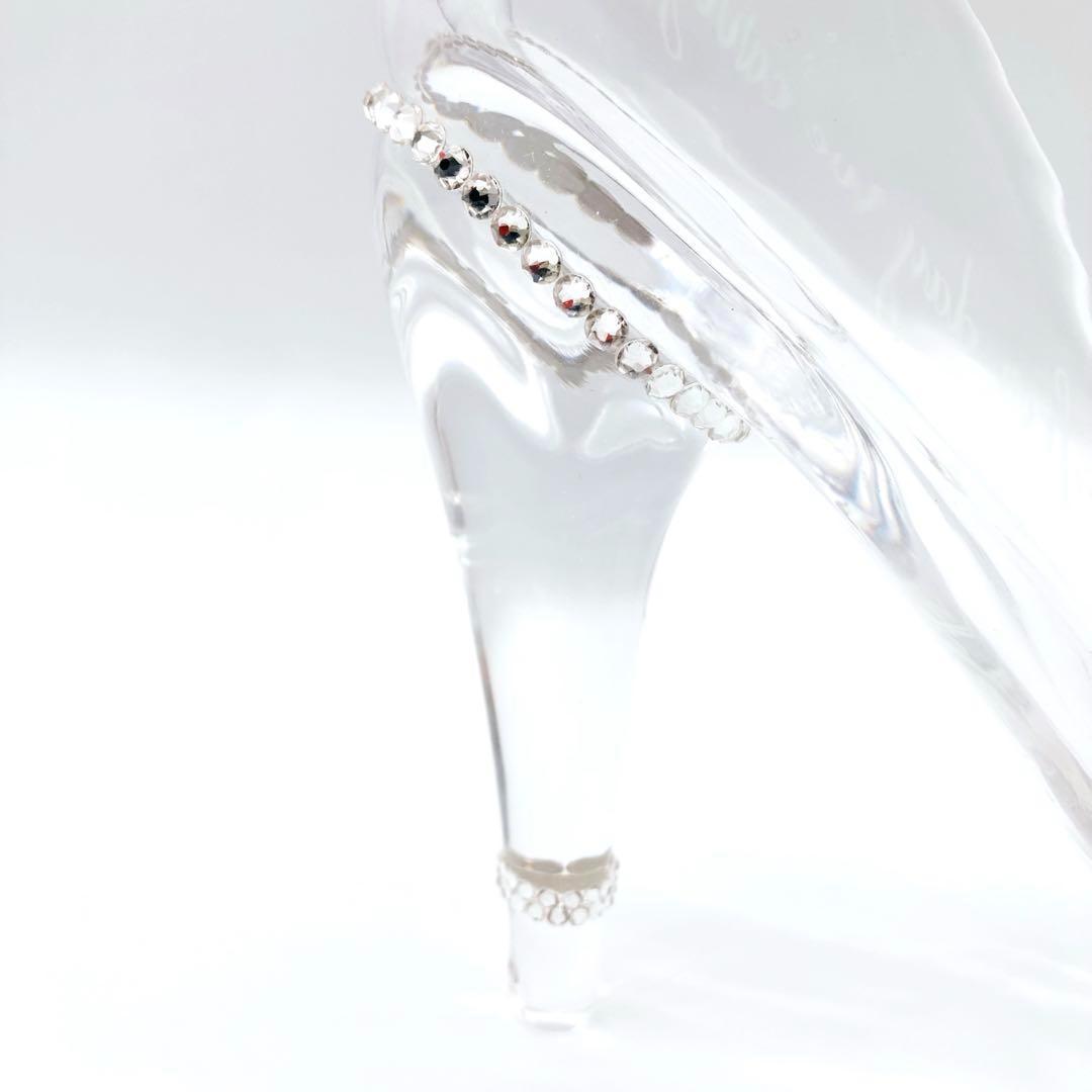 本当に履けるガラスの靴 エマ EMMA デコレーションハート リングバラ付き