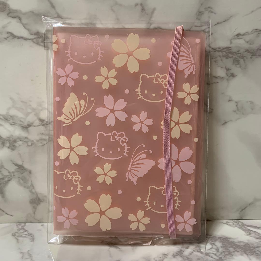 vivitix Hello kitty ポストカード　ファイルケース　桜蝶キティ