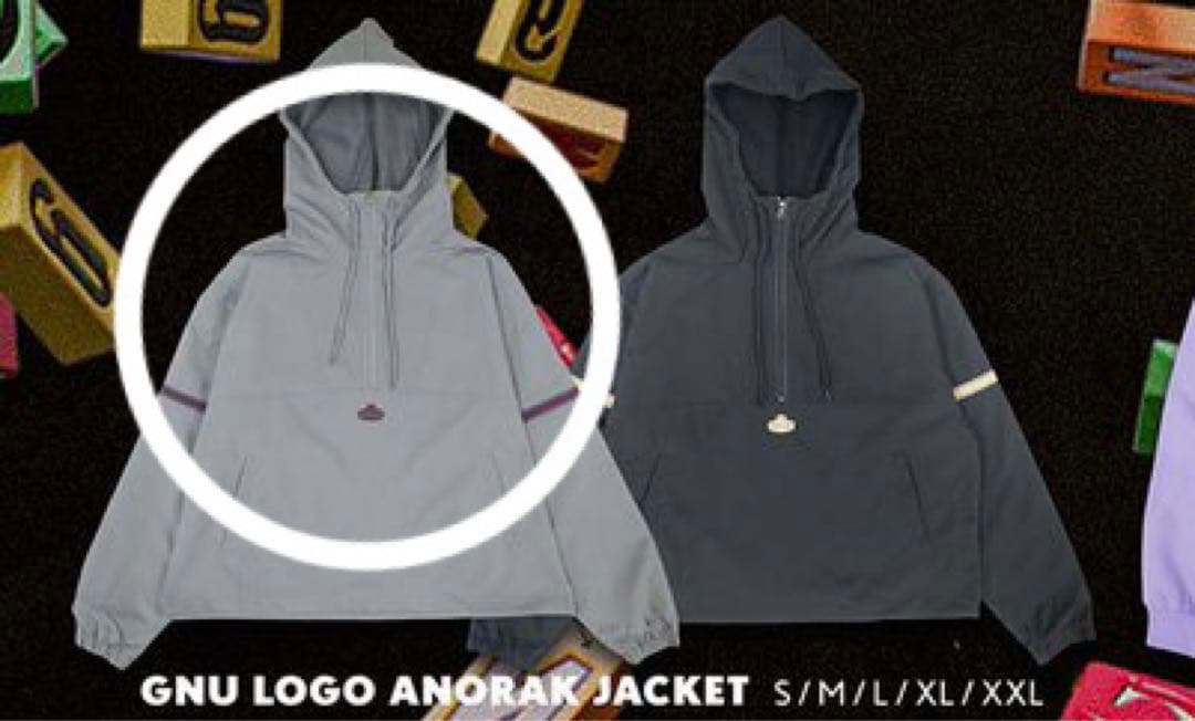 King Gnu アノラックジャケット　グレー　Lサイズ