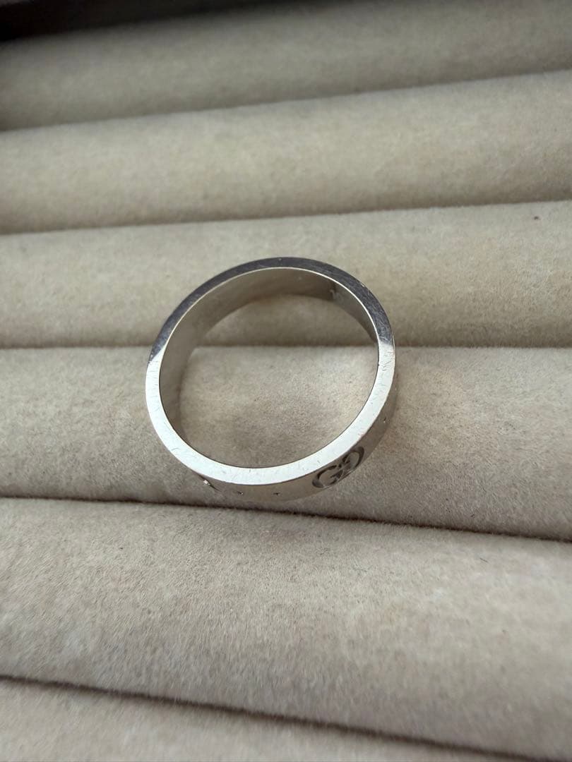 GUCCI ICONリング K18 ホワイトゴールド 10号