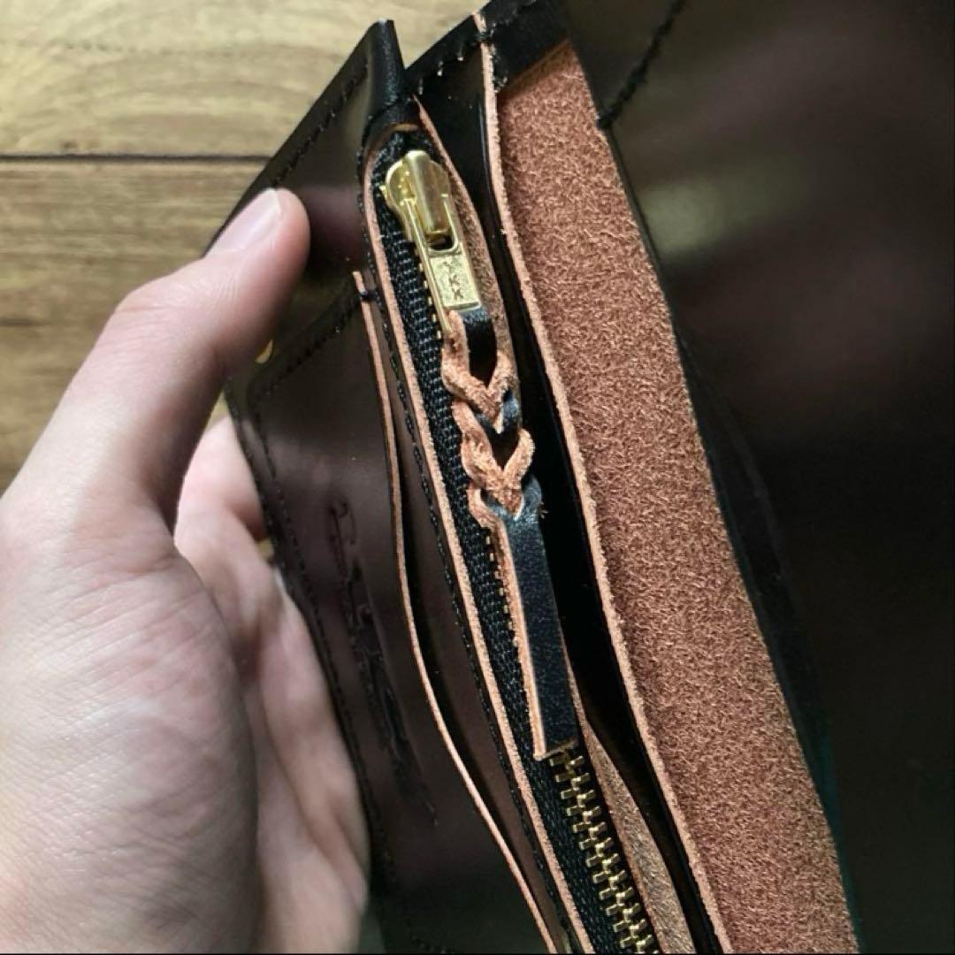 【ぽ】北米ステア トラッカーウォレット150【お札を折らずに収納】