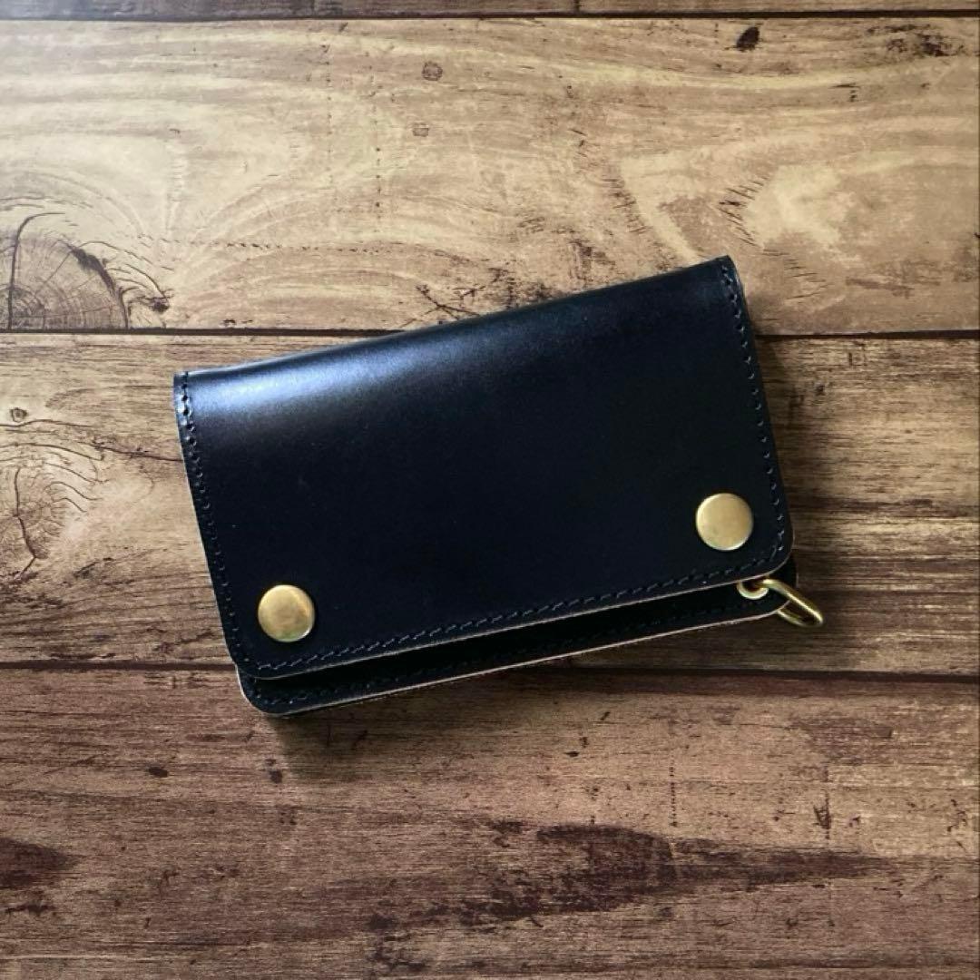 【ぽ】北米ステア トラッカーウォレット150【お札を折らずに収納】