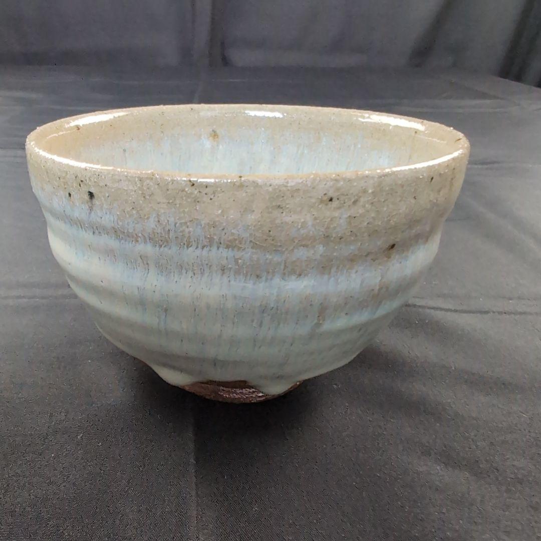 西岡小十 氏作 絵斑唐津茶碗 唐津茶碗 共箱付き