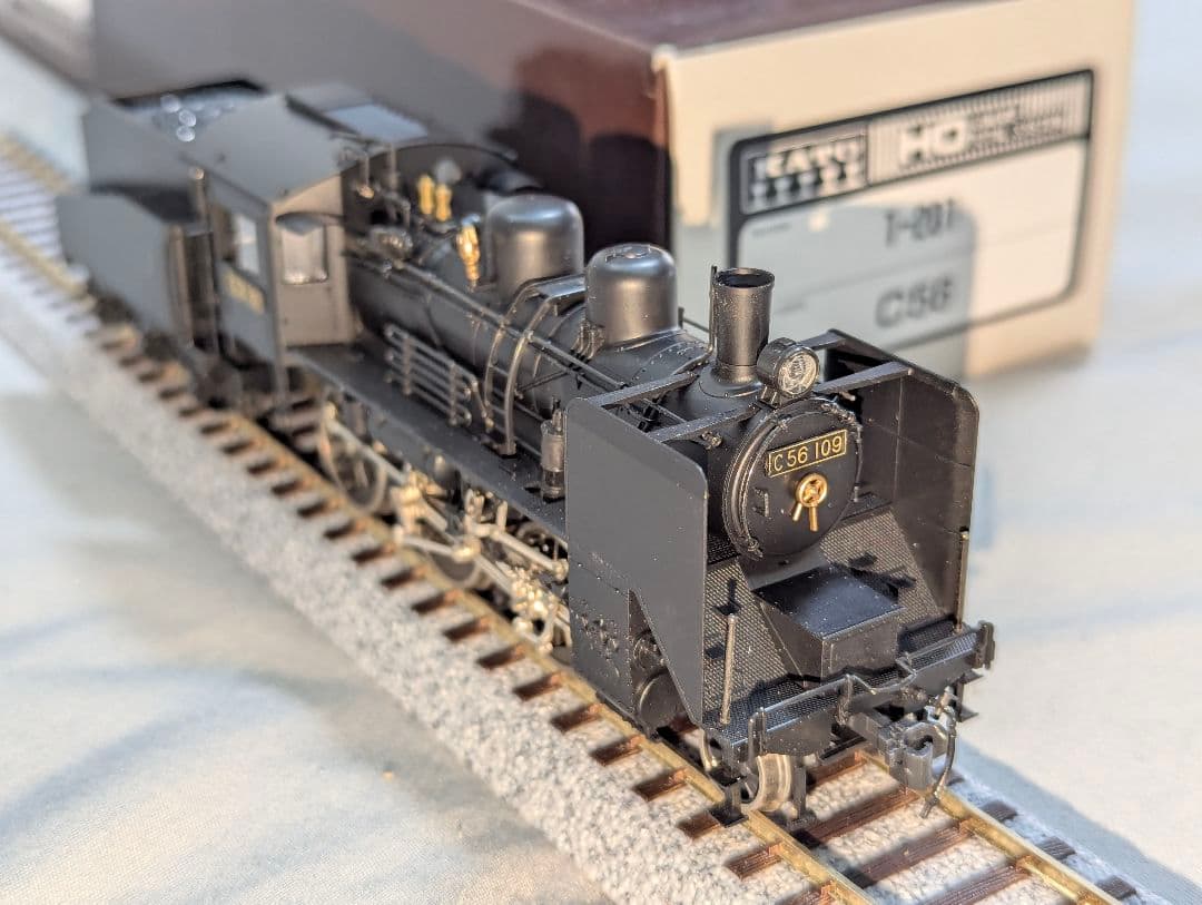 KATO　C56　蒸気機関車　【1-201】　HOゲージ　パーツ取付済み　③