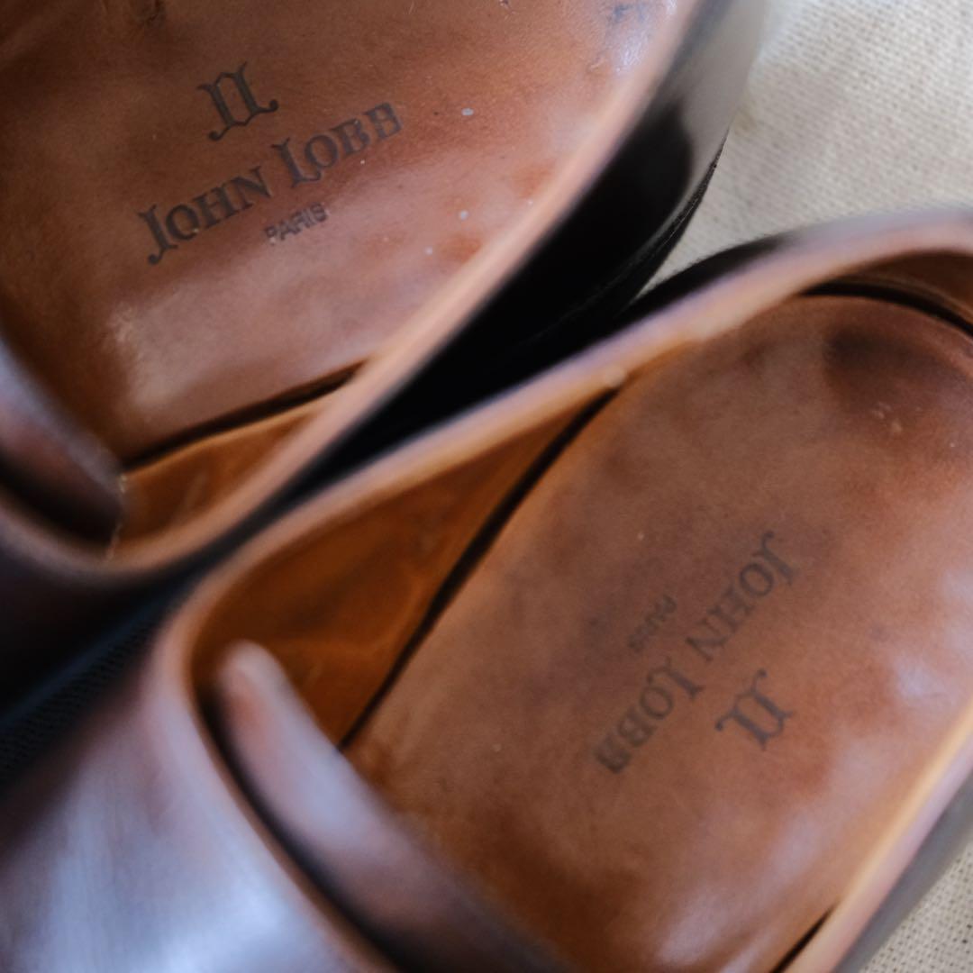 JOHN LOBBジョンロブダブルモンクストラップWILLIAM 茶7E