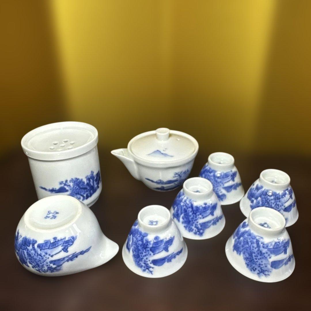 平安焼，鍋島焼，有田焼，清水焼，青白磁， 茶道具セット
