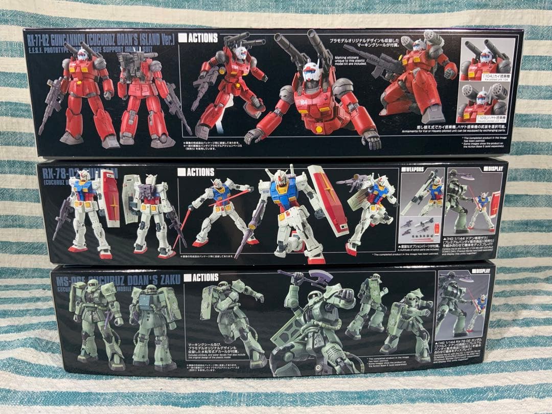 ★HGガンプラ★ 【ガンキャノン・ガンダム・ドアン専用ザク】★３個セット★