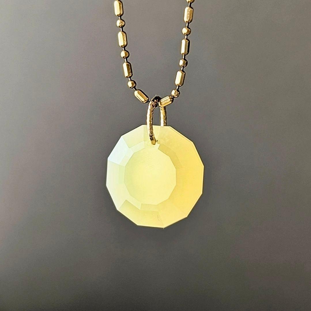 ♢miyumiyu♢K18 イエローオパール 4.66ct チャーム