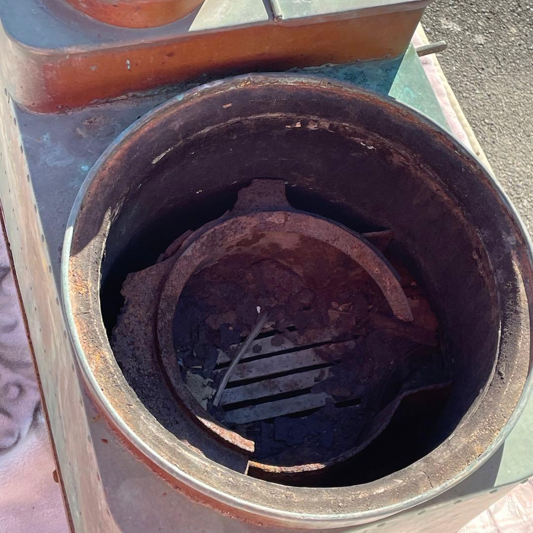 引取り限定　最終価格　希少　銅製　八千代竈　八千代竈製作所　長野県