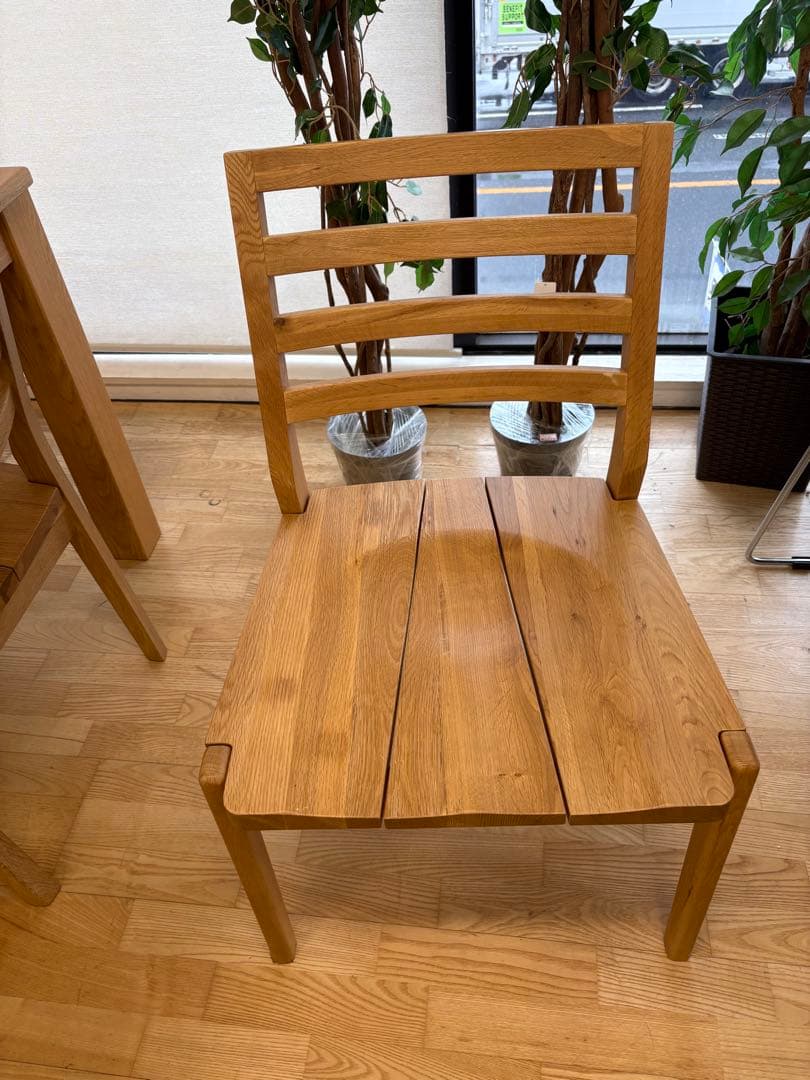 M100　新城家具　ダイニング５点セット　ダイニングテーブル　幅1500ｍｍ