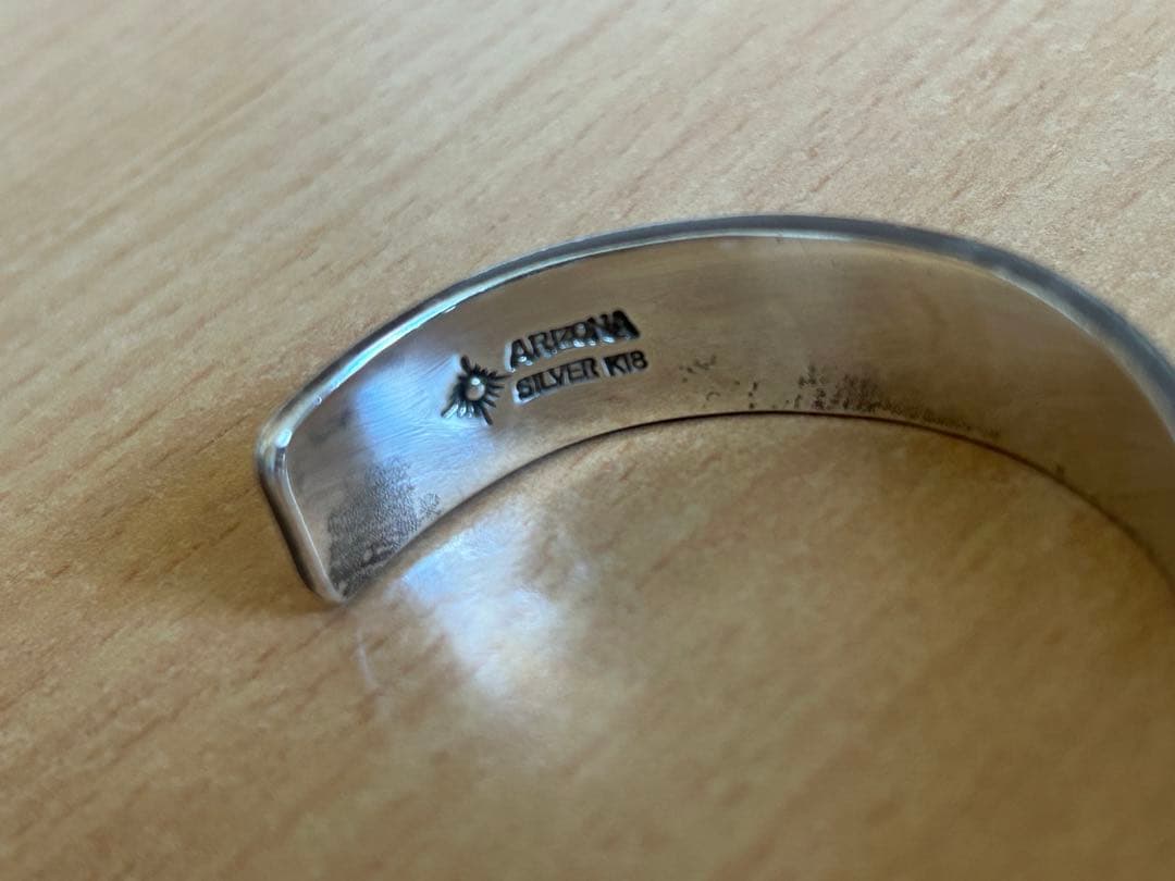 ARIZONAFREEDOM バングル 太陽神 K18 銀金 B-18b