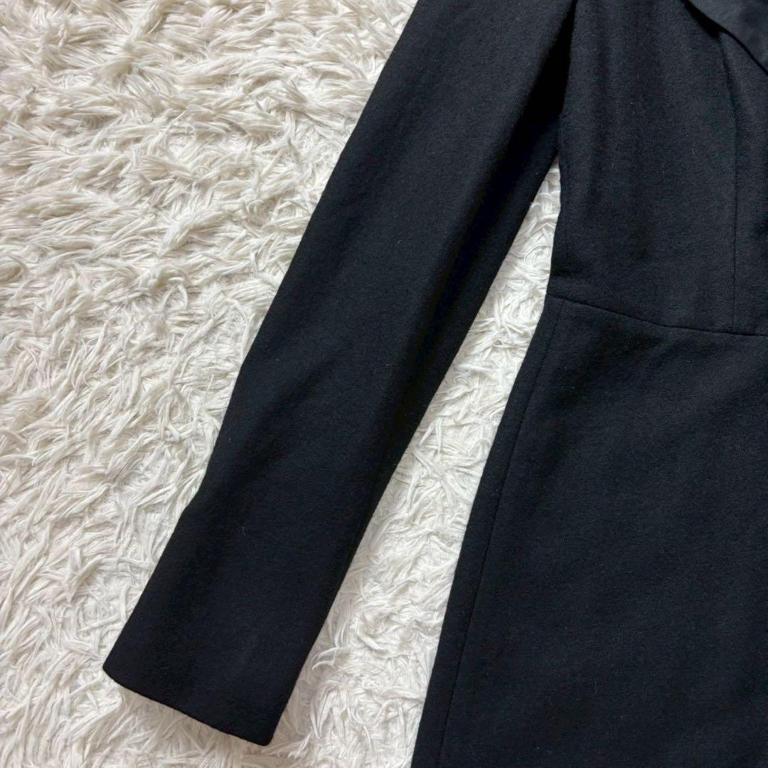 美品　高級　ラルフローレン　カシミヤ混紡　ダブルチェスターコート　ブラック