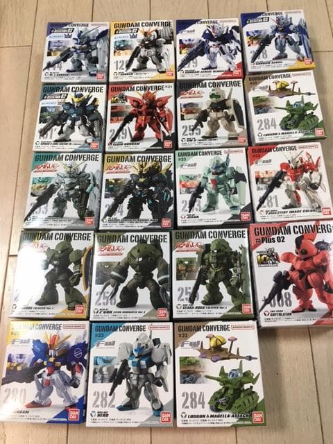 ガンダムコンバージ　未開封19種＋開封済み18種＋ジャンク