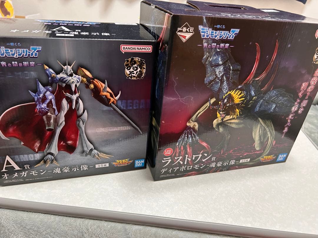 一番くじ デジモンアドベンチャー ディアボロモン オメガモン フィギュア