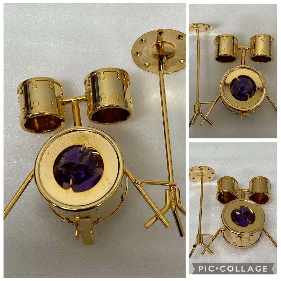 3-2673 スワロフスキー　ミニチュアハイヒール・楽器5点セット