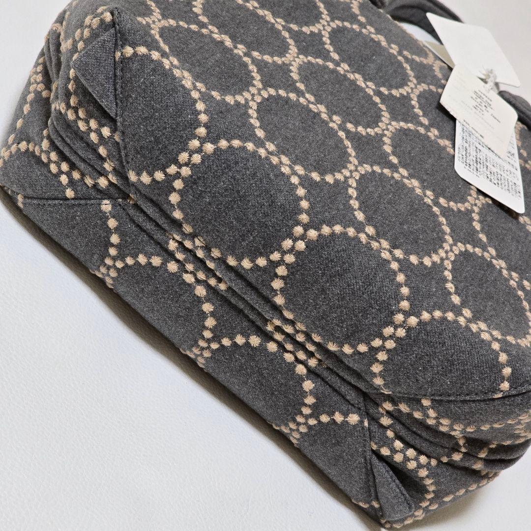 タグ付き ミナペルホネン マトカ バッグ タンバリン グレー ua9928