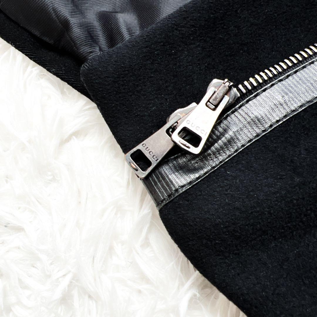 希少　Gucci〈グッチ〉 カシミヤ　ブレンド モード　チェスター　コート