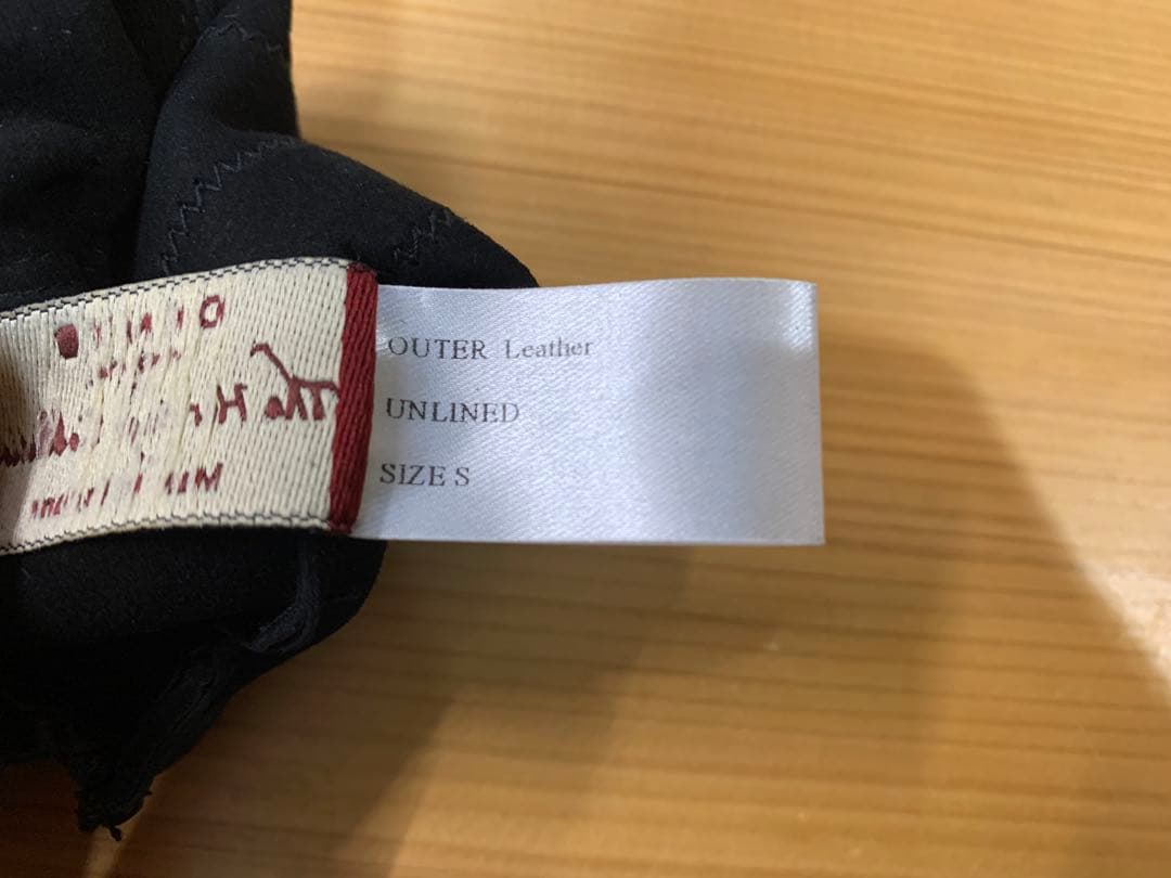 美品 デンツ ヘアシープ グローブ Fleming 15-1007 黒 Sサイズ