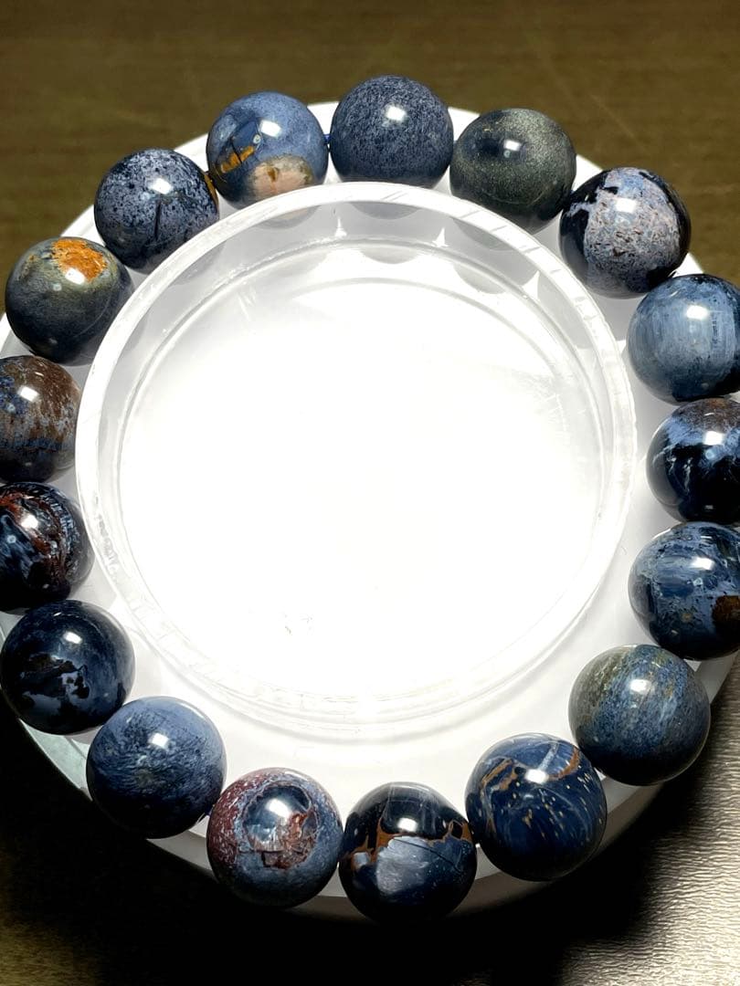 【新入荷】ブルーピーターサイトブレス約12㎜（新品未使用）ナミビア産　高品質