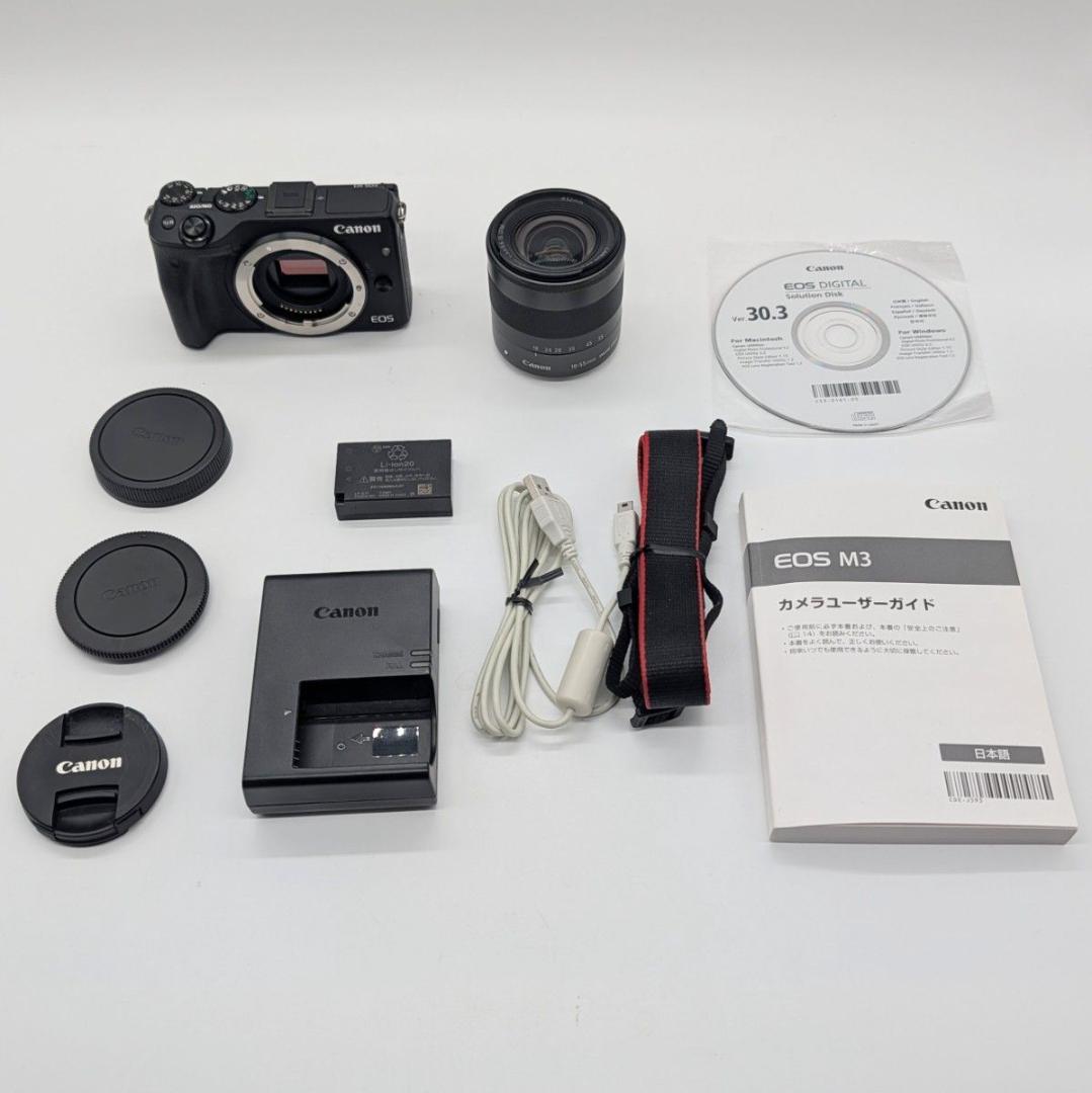 【極美品】Canon EOS M3 レンズキット Wi-Fi搭載