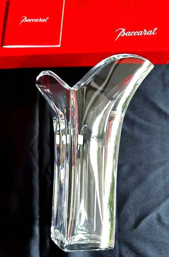 Baccarat ジェネロ　サイト　ベース　ほぼ未使用　クリスタルガラス 花器